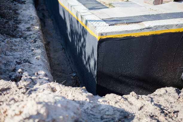 Professional Exterior Waterproofing technician working in Saint Charles, MI